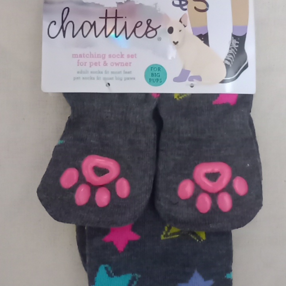 Chatties matching sock set for pet & owner